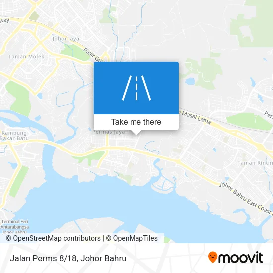 Jalan Perms 8/18 map