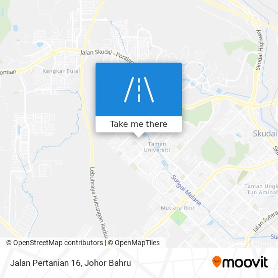 Jalan Pertanian 16 map