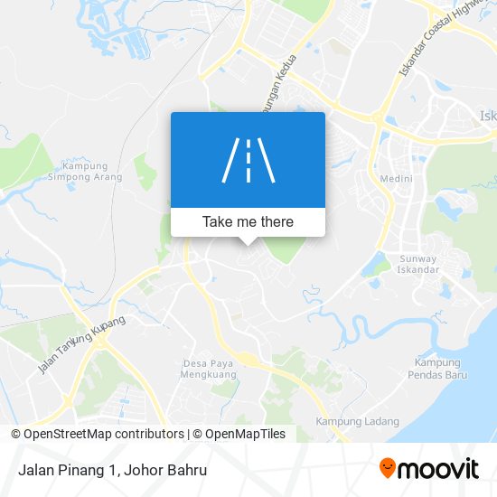 Jalan Pinang 1 map