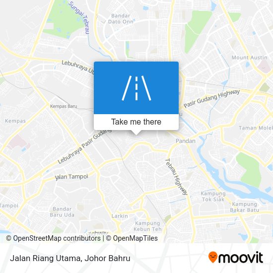 Jalan Riang Utama map