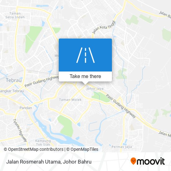 Jalan Rosmerah Utama map