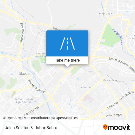 Jalan Selatan 8 map