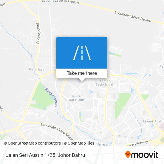 Jalan Seri Austin 1/25 map