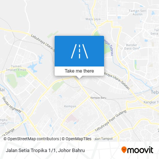 Jalan Setia Tropika 1/1 map