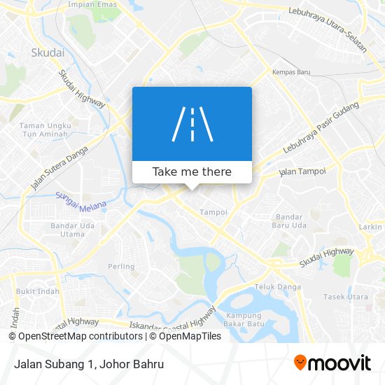 Jalan Subang 1 map