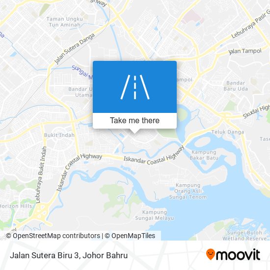 Jalan Sutera Biru 3 map