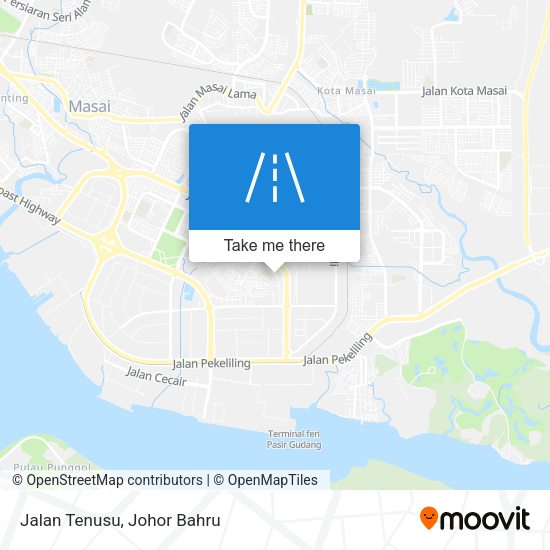 Jalan Tenusu map