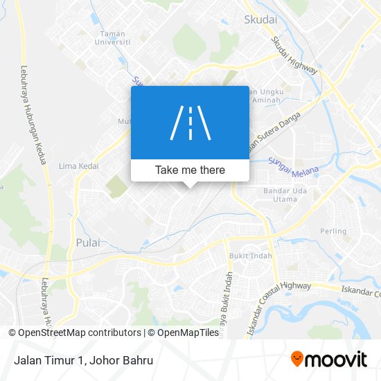 Jalan Timur 1 map