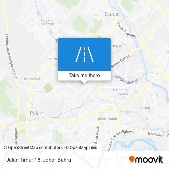 Jalan Timur 18 map