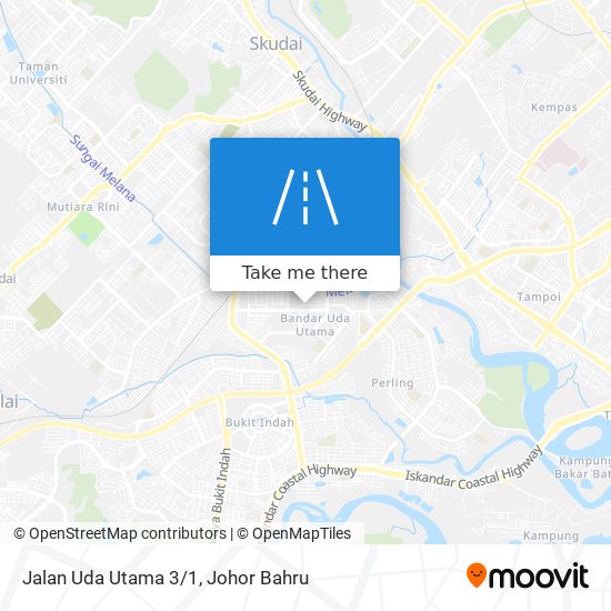 Jalan Uda Utama 3/1 map