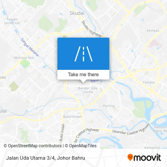 Jalan Uda Utama 3/4 map