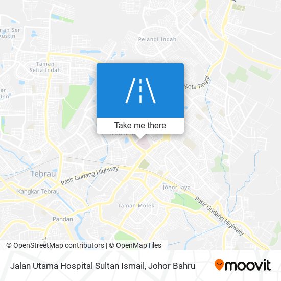 Jalan Utama Hospital Sultan Ismail map