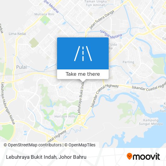 Lebuhraya Bukit Indah map