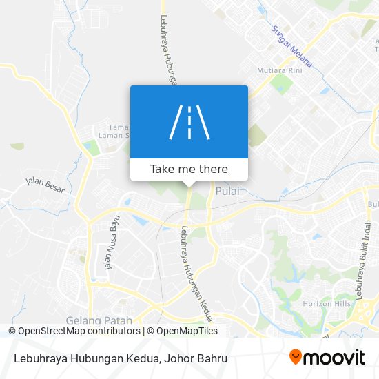 Lebuhraya Hubungan Kedua map