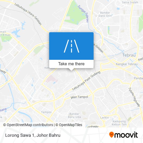 Lorong Sawa 1 map