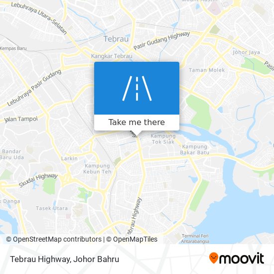 Tebrau Highway map