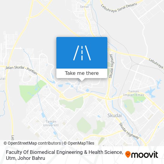 Faculty Of Biomedical Engineering & Health Science, Utm map