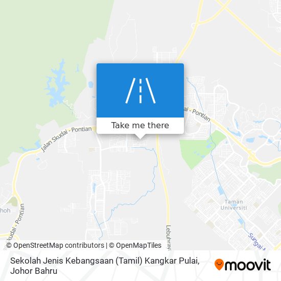 Sekolah Jenis Kebangsaan (Tamil) Kangkar Pulai map