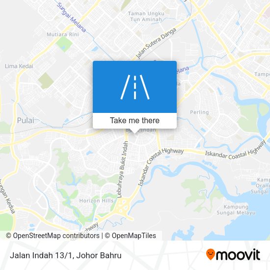 Jalan Indah 13/1 map