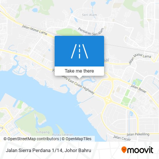 Jalan Sierra Perdana 1/14 map