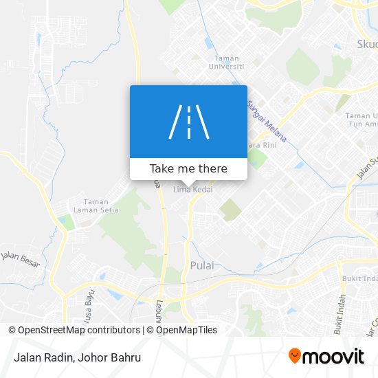 Jalan Radin map