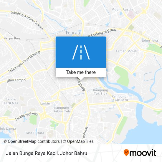 Jalan Bunga Raya Kacil map