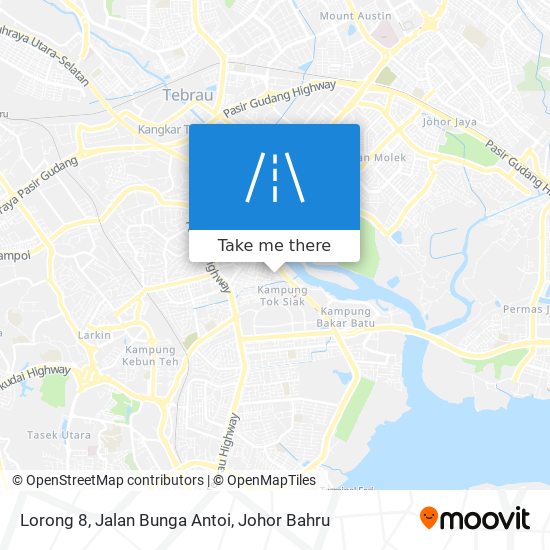 Lorong 8, Jalan Bunga Antoi map