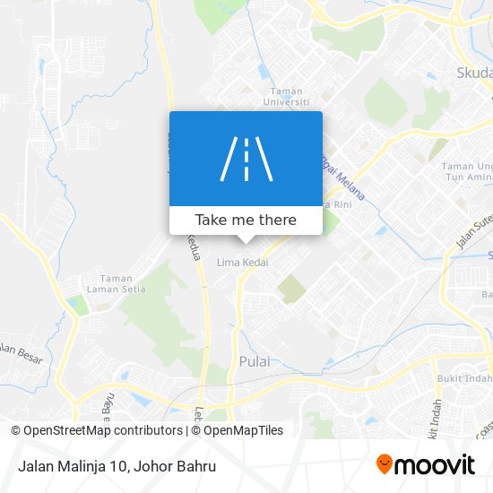 Jalan Malinja 10 map