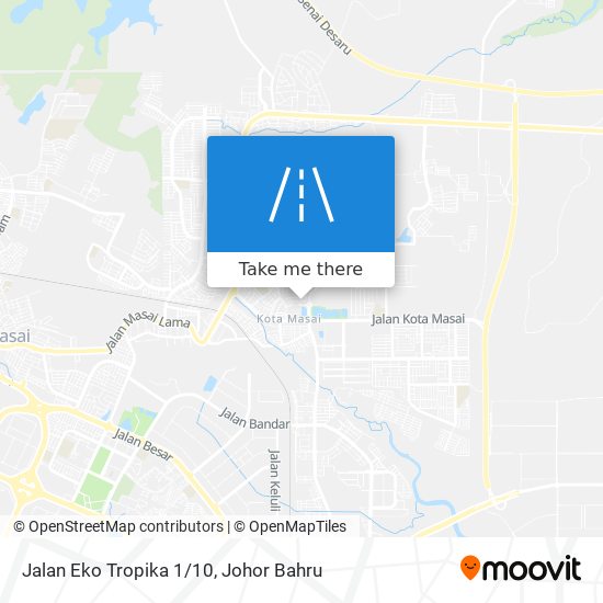 Jalan Eko Tropika 1/10 map