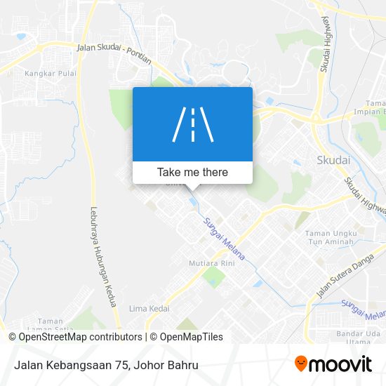 Jalan Kebangsaan 75 map