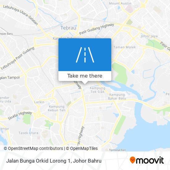 Jalan Bunga Orkid Lorong 1 map