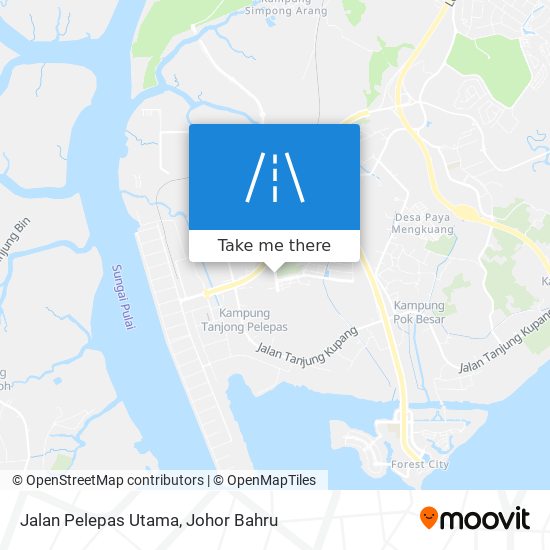 Jalan Pelepas Utama map