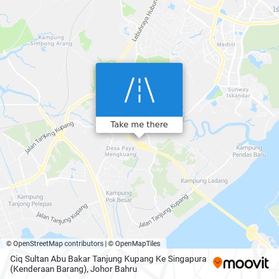 Ciq Sultan Abu Bakar Tanjung Kupang Ke Singapura (Kenderaan Barang) map