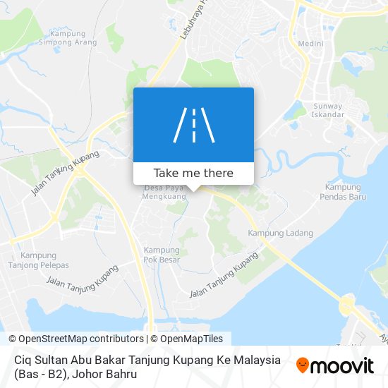 Ciq Sultan Abu Bakar Tanjung Kupang Ke Malaysia (Bas - B2) map