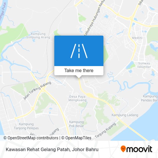 Kawasan Rehat Gelang Patah map