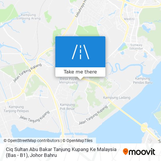 Ciq Sultan Abu Bakar Tanjung Kupang Ke Malaysia (Bas - B1) map