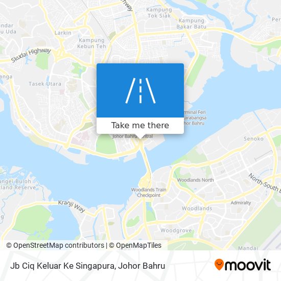 Jb Ciq Keluar Ke Singapura map