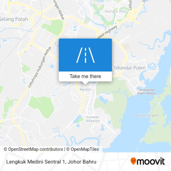 Lengkuk Medini Sentral 1 map