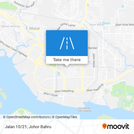 Jalan 10/21 map