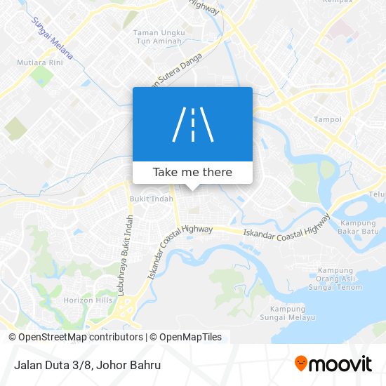 Jalan Duta 3/8 map