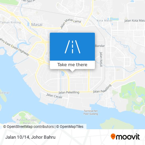 Jalan 10/14 map