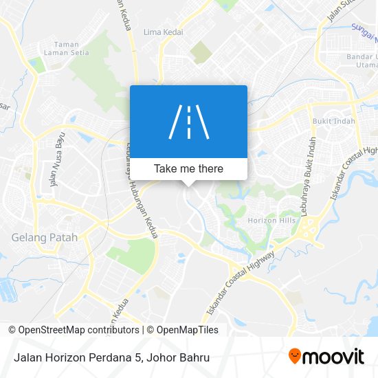 Jalan Horizon Perdana 5 map