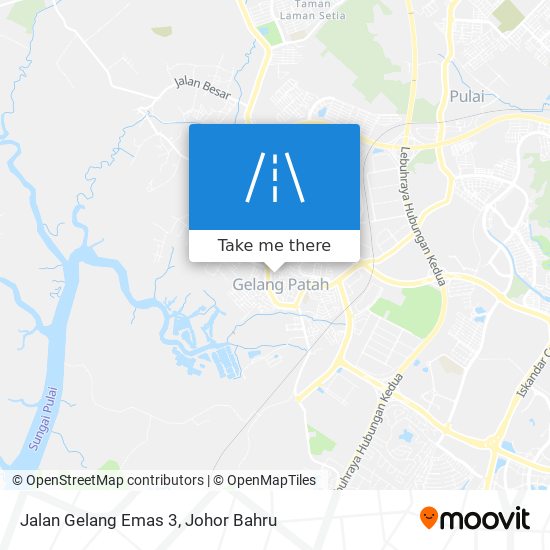 Jalan Gelang Emas 3 map