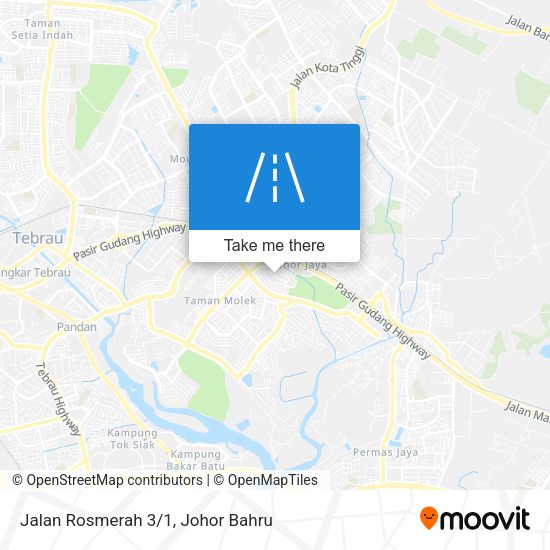Jalan Rosmerah 3/1 map