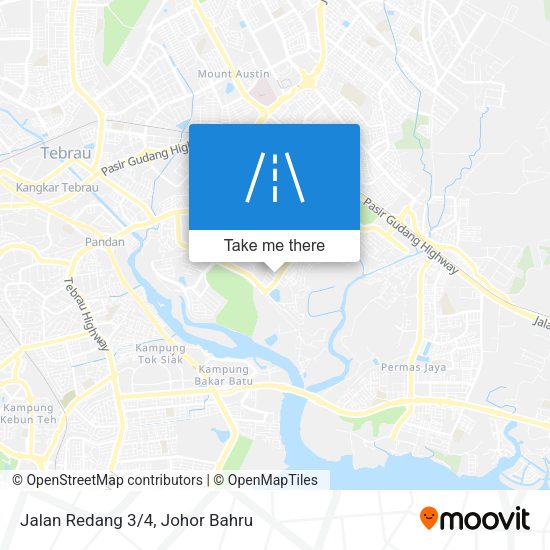 Jalan Redang 3/4 map