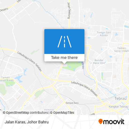 Jalan Karas map