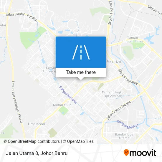 Jalan Utama 8 map