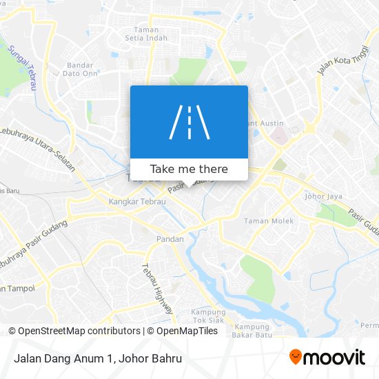 Jalan Dang Anum 1 map