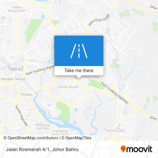 Jalan Rosmerah 4/1 map