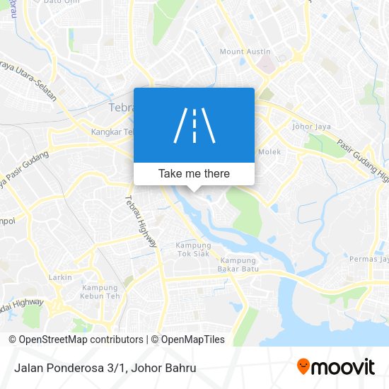 Jalan Ponderosa 3/1 map